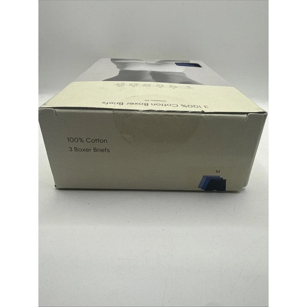 Calvin Klein 3-Pack Cotton Boxer Brief Men's Size M NIB 3 Shades blue Breathable